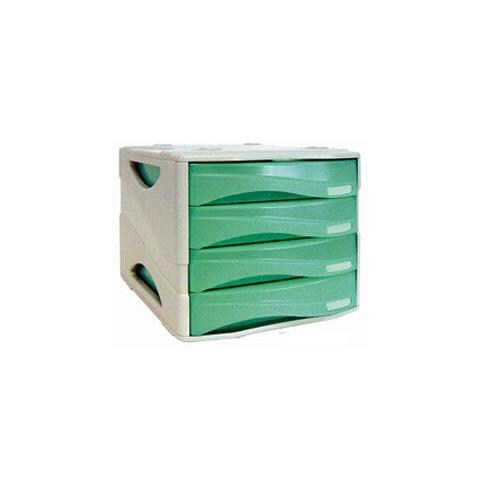 pz. 1 Cassettiera Smile VerdeTrasluc 22.5x40x31cm TR15P4PV - Foto 1