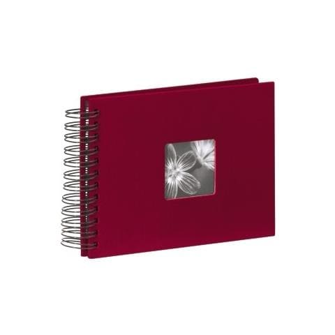 Fine Art spirale bordeaux 24x17 50 pagine nere 90154 - Foto 3