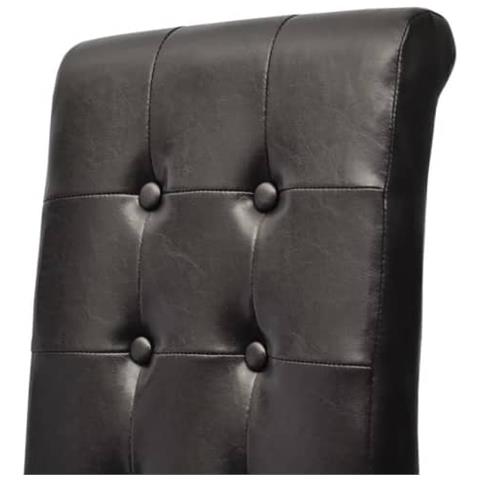 6 Pz Sedie Per Sala Da Pranzo Nere - Foto 2