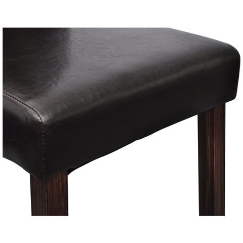 6 Pz Sedie Per Sala Da Pranzo Nere - Foto 6