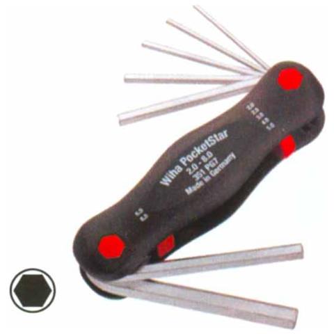 Chiavi Brugola 2,0/ 8 Pz.7 Pieghevoli 351pg7 - Foto 1