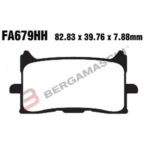 B1r R1867900 Pastiglie Hh Honda Africa Twin1000 16- Ant. Fa679hh - Foto 1