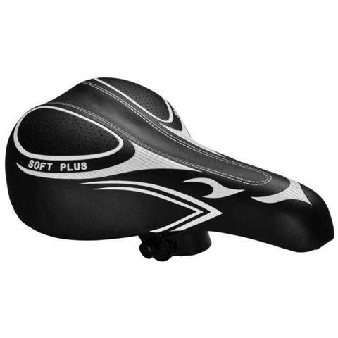 Sella Sediolino Sedile Soft Nero Universale Per Bici Bicicletta Mtb Corsa Citta' - Foto 1