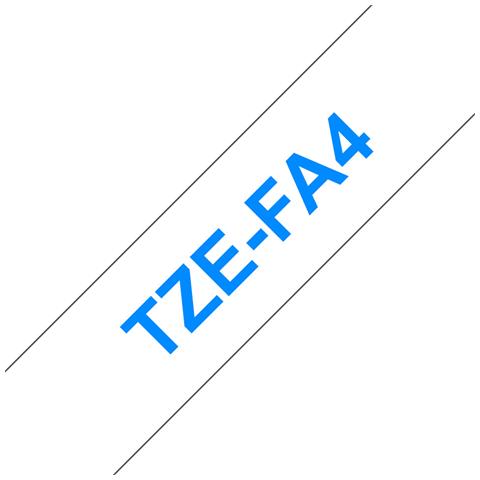 Tze-fa4 Nastro Per Etichettatrice Blu Su Bianco - Foto 2