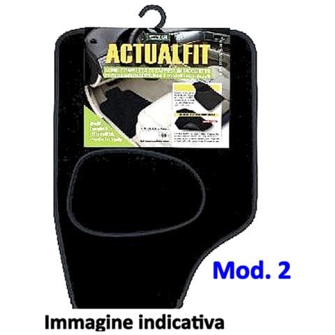 Set Completo Tappeti Per Auto In Moquette Actualfit 2 - Nero - Foto 1