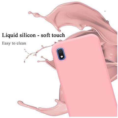 Custodia Compatibile Con Samsung Galaxy A10 In Liquid Rosa - Coperchio Protettivo In Silicone Tpu Flessibile - Foto 2