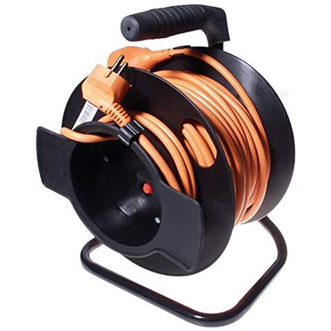Premiumcord Avvolgicavo 25 Mprolunga Di Qualità 230v Sul Tamburocon Protezione Termica E Supporto Per Cavo - Foto 1