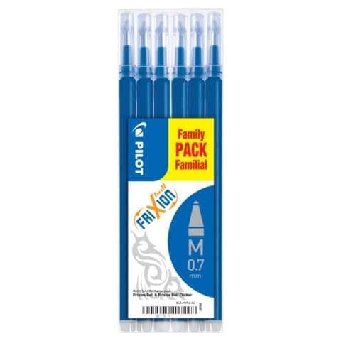 Refill Sfera Frixion Ball E Clicker 0,7 Mm Blu Conf. 6 Pezzi - 006643 - Foto 1