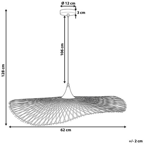 Lampadario Da Soffitto 60 Cm Legno Naturale Floyd - Foto 14
