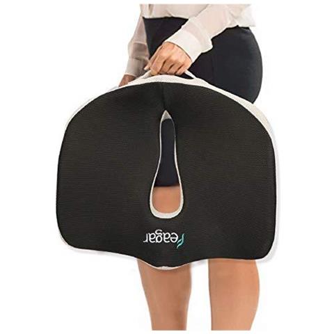Cuscino Di Seduta Feagar Per Coccige Sciatica Emorroidi Coccige Back Pain Relief Memory Foam Ergonomico Postura Rilievi Della Sede Per Sedie Da Ufficio Sedia A Rotelle Sedie Da Cucina Sedia Seggiolini Auto - Foto 2