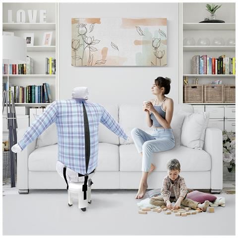 Stiracamicie Stira Asciuga In Automatico Camicie Polo Pantaloni Jeans Rinfresca E Sanifica Abiti Stirasciugatore 4 In 1 Ferro Verticale 3 Programmi A++ 4 Ruote Made In Italy Garanzia10anni Sa04 RE ECO INOX - Foto 2
