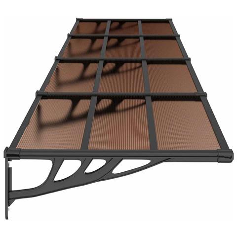 Tettoia per Porta Nera 396x90 cm in Policarbonato - Foto 2