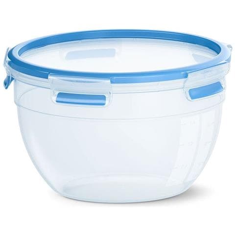 CLIP & CLOSE N10114 Rotondo Contenitore 2,6 L Blu, Trasparente 1 pz - Foto 1