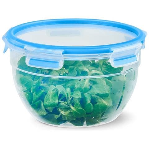 CLIP & CLOSE N10114 Rotondo Contenitore 2,6 L Blu, Trasparente 1 pz - Foto 2