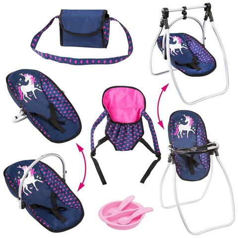 Accessori Per Bambole Rosa Blu Marino 9 In 1 - Foto 2