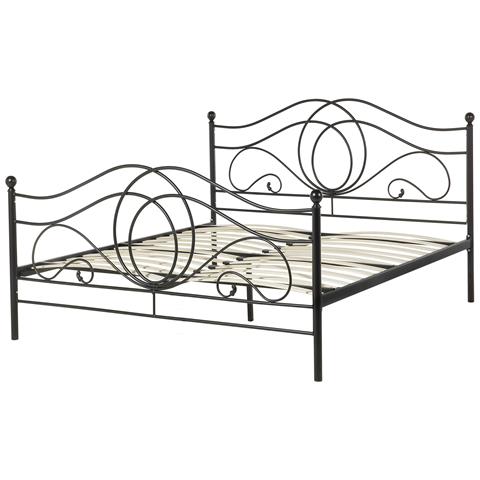 Letto Metallo Lyra 140 X 200 Cm Nero - Foto 8