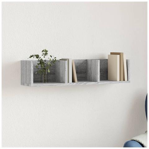 Mobile Pensile Grigio Sonoma 75x18x16,5 Cm In Legno Multistrato - Foto 1