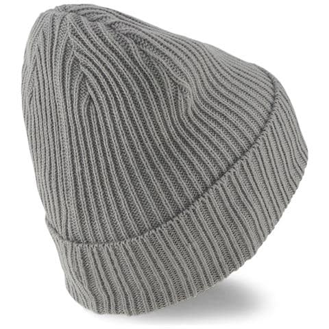 Ribbed Classic Cuff Beanie 02403803, Unisex, Grigio, Marime Universala - Foto 2