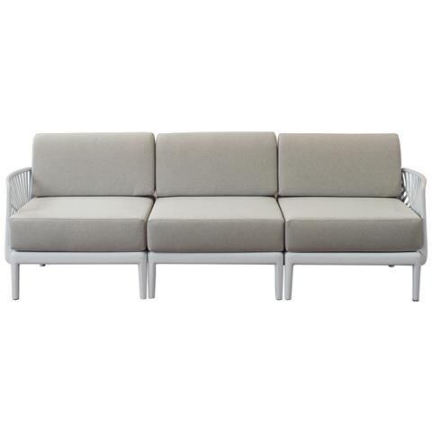 Ash - Divano 3 Posti Da Giardino In Polipropilene - Foto 1