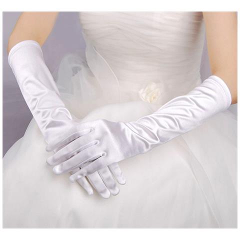 Guanti Da Sposa Lunghi White - Foto 1