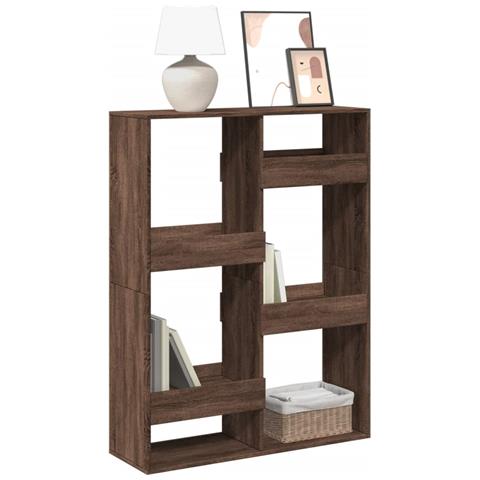 Libreria Rovere Marrone 100x33x135 Cm In Legno Multistrato - Foto 1