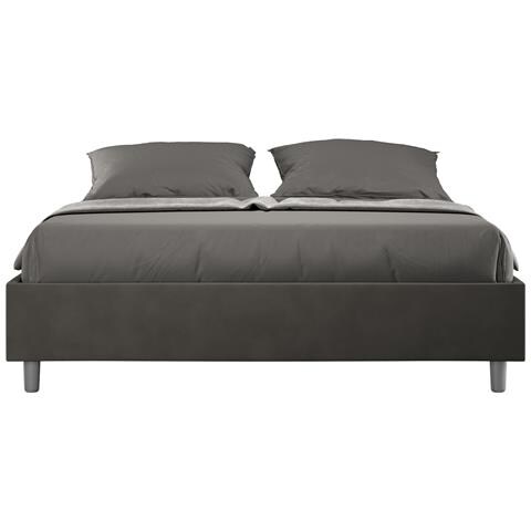 Letto Azelia Sommier 170x210 Rete E Contenitore Grigio - Foto 1