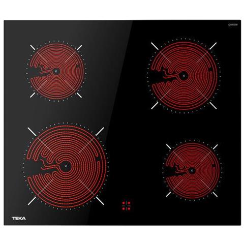 Piano cottura TTC64010CRDBK in vetroceramica 4 zone di cottura da 60 cm Colore Nero - Foto 2