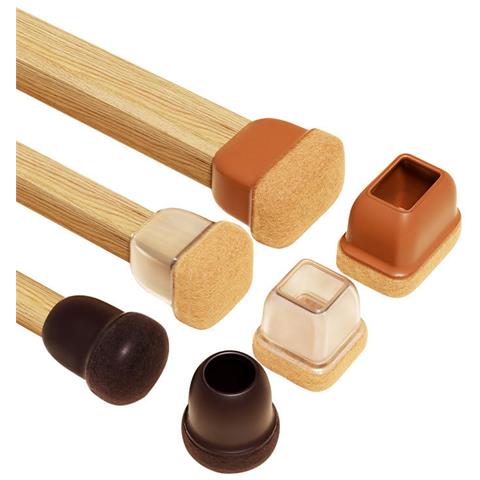 Coprigambe Trasparenti Per Sedie - Confezione Da 8 Lightbrown M Cerchio - Foto 4