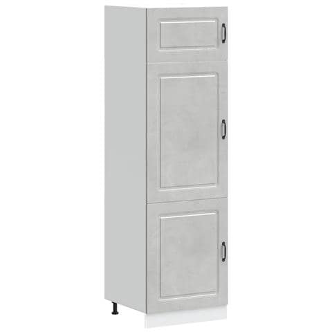 Armadio Da Cucina Kalmar Grigio Cemento In Legno Multistrato - Foto 2