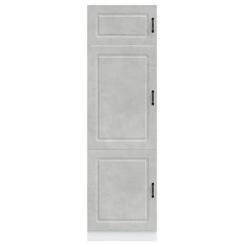 Armadio Da Cucina Kalmar Grigio Cemento In Legno Multistrato - Foto 3