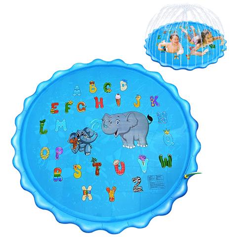 Splash Pad. Giocattolo Gonfiabile Con Spruzzatore D'acqua Per Giocare. 200 Cm Di Diametro. Design Di Animali E Dell'alfabeto. - Foto 1