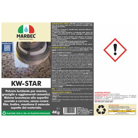 Kw-star 4kg - Cristallizzante Per Marmo Kw-star 4kg - Foto 3