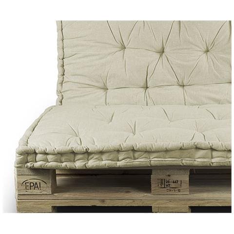 Cuscino Mattonella Per Seduta-schienale Divani Pallet Cuscino Per Bancale 80x120 80x120 Tortora - Foto 4