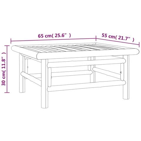 Set Salotto da Giardino 6pz con Cuscini Grigio Chiaro Bambù - Foto 9