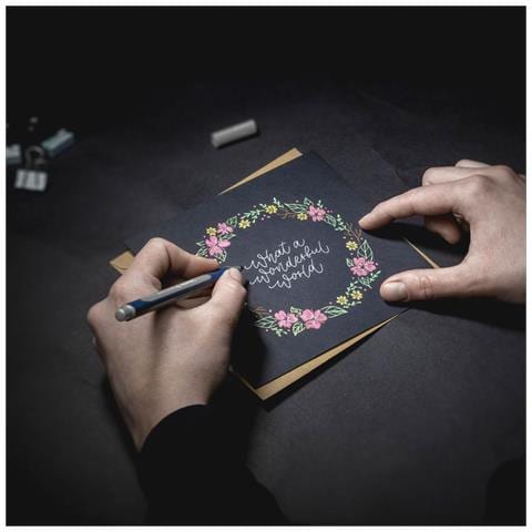 Paint-It 050 Penna retrattile a clip Rame, Oro, Blu metallizzato, Verde metallizato, Rosso metallico, Viola metallico, Rosa, Argento 8 pz - Foto 2