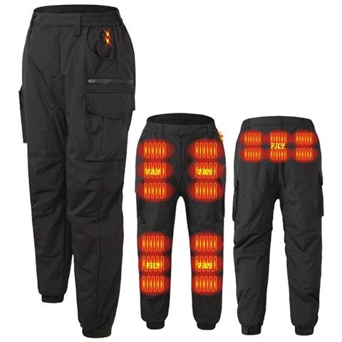 Pantaloni Riscaldati: Antivento E Antipioggia, Fibra Di Carbonio, Riscaldamento Multizona, Alimentazione Usb L - Foto 1