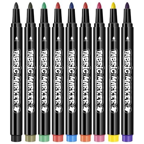 Pennarelli Per Tessuti A 12 Colori - Penne Impermeabili Per Progetti Artistici Fai Da Te - Foto 1