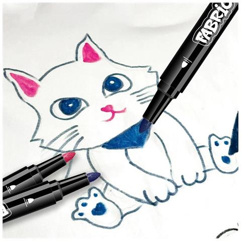 Pennarelli Per Tessuti A 12 Colori - Penne Impermeabili Per Progetti Artistici Fai Da Te - Foto 3