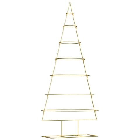 Albero di Natale in metallo con supporto Oro 180 cm - Foto 1