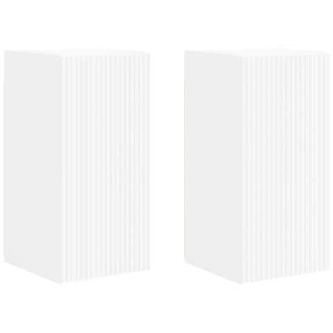 Mobile TV da parete 2 pcs Bianco 30 x 31 x 60 cm - Foto 1