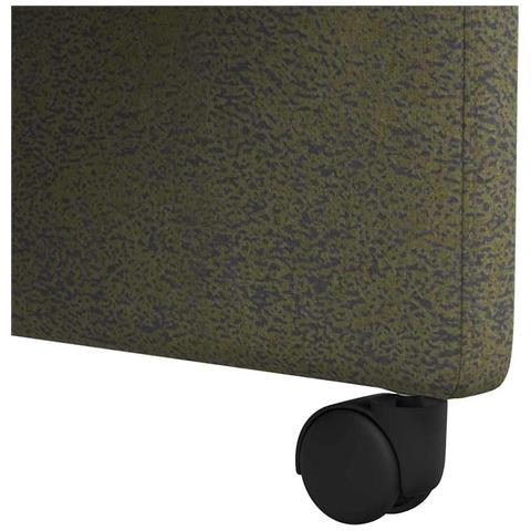 Sedie da Pranzo con Ruote 2 pcs Verde militare 57 x 67 x 95 cm - Foto 9