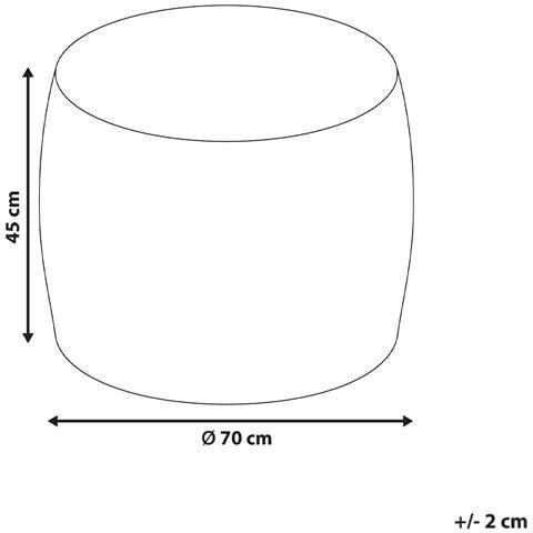 Pouf Tukki Finta Pelliccia Beige Chiaro - Foto 6