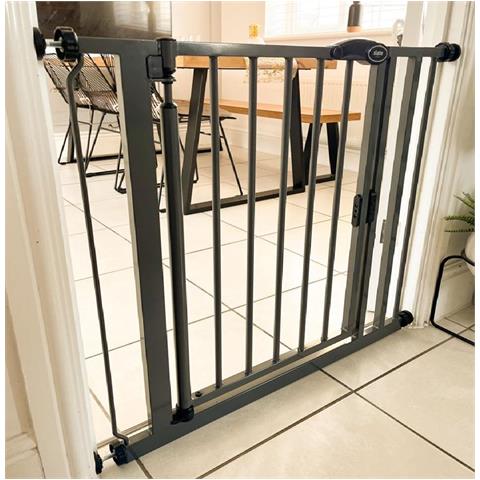 Bettacare Cancelletto Per Scale Con Chiusura Automatica, 125,4cm - 132,4cm, Grigio Ardesia - Foto 2