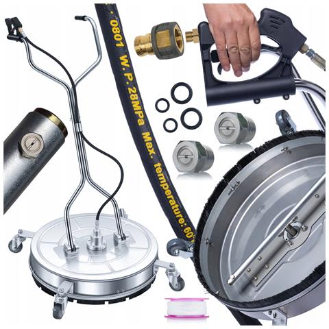 Spazzola Rotante T-racer 61 Cm Inox - Compatibile Con Idropulitrici Kärcher Hd /hds Easy!lock | Acciaio Inossidabile | 2 Ugelli - Foto 1