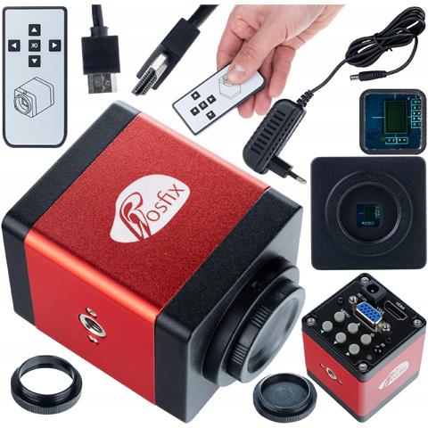 Mikroscopio Trinoculare 7-50x Con Fotocamera Fullhd Hdmi /vga E Lente Barlow 0.5x - Set Professionale Per Ispezione E Saldatura Elettronica - Foto 8