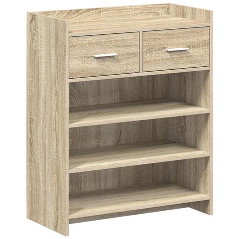 Mobile per scarpe con cassetto Rovere Sonoma 73,5 x 36 x 92 cm - Foto 1