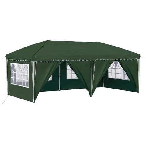 Tenda per feste a pop-up 575 x 288 x 245 cm Verde - Foto 1