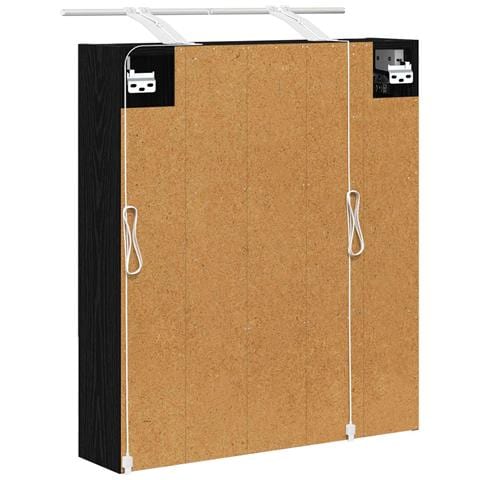 Mobiletto per specchio da bagno Rovere Nero 60 x 14.5 x 70 cm - Foto 9