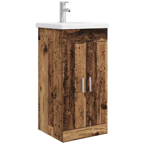 Mobile da bagno con lavabo Legno antico 42 x 40 x 84,5 cm - Foto 1