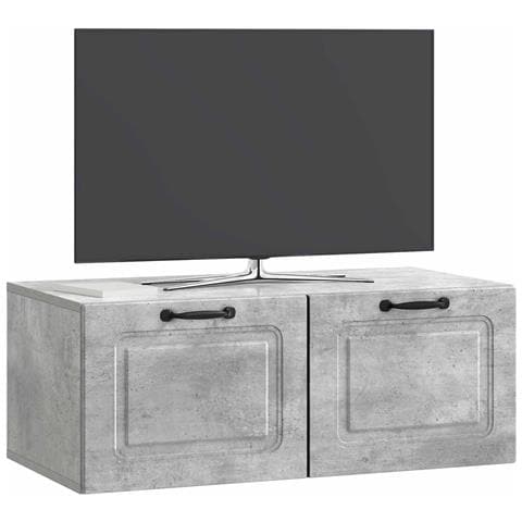 Mobile Porta TV da Muro Grigio Cemento 78,5 x 41 x 30 cm - Foto 2